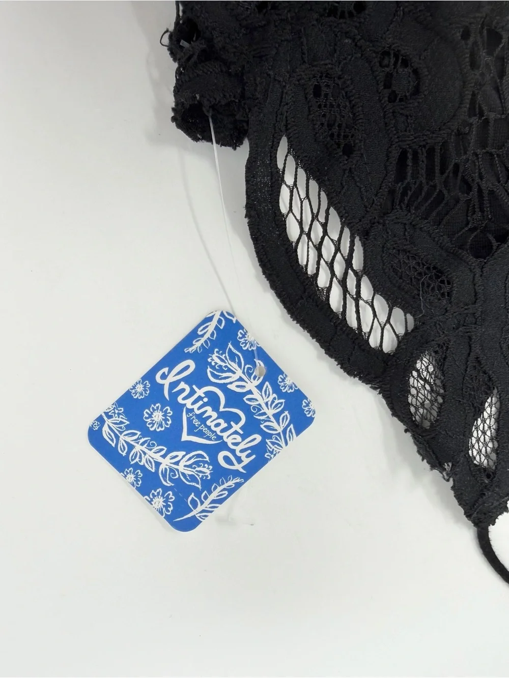 NWT Free People Adella Bralette Size XS Black Lace